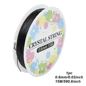 3 Rolls Round Elastic Crystal Thread