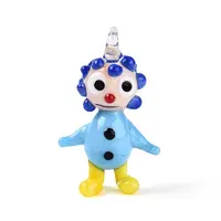 Handmade Lampwork Clown Figurine Pendants