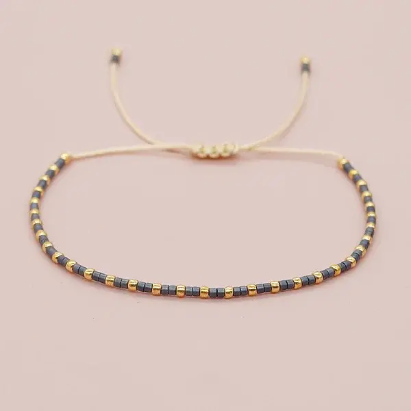 Glass Seed Beads Braided Bead Bracelets