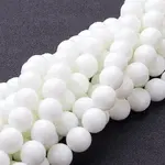 Synthetic White Agate Beads Strands