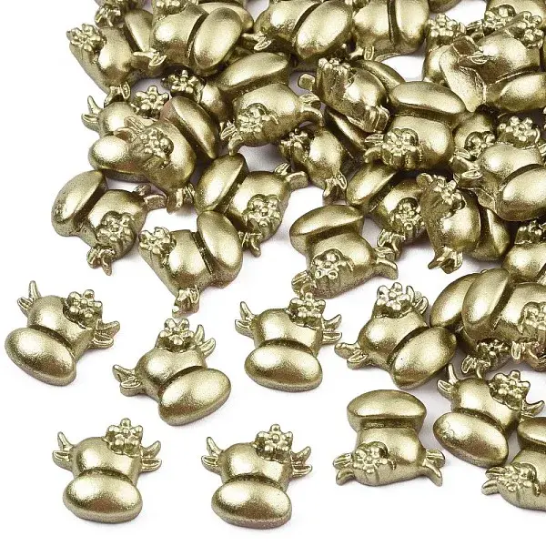 Spray Painted Opaque Resin Cabochons