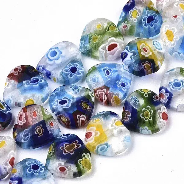 Handmade Millefiori Lampwork Beads Strands