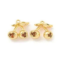 Brass Micro Pave Cubic Zirconia Pendants