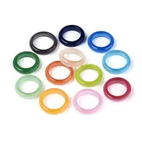 Dyed Glass Finger Rings