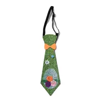 Easter Theme Egg Glitter Felt Necktie
