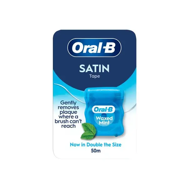 Oral-B Satin Tape voskovaná dentálna niť, mätová príchuť, 50 m