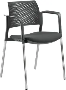 LD SEATING konferenční židle DREAM+ 100BL-N4,BR, kostra chrom