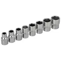 Sada nástrčných klíčů 1/2”, STALCO, set 8 ks