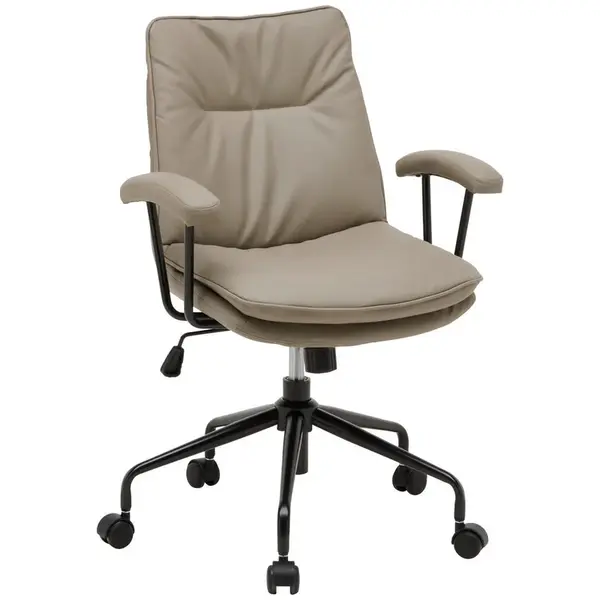 Novel OTOČNÁ ŽIDLE, vzhled kůže, jílová barva