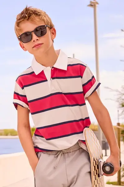 Dětská bavlněná polokošile Mayoral