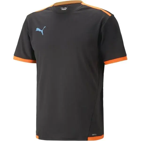 Puma TEAM LIGA JERSEY Pánske futbalové tričko, čierna, veľkosť