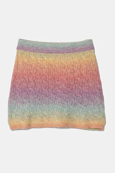 Sukně s příměsí vlny pro děti United Colors of Benetton více barev, mini, 18N3C000F