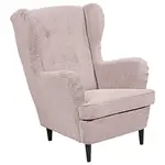 MID.YOU KŘESLO UŠÁK, textil, růžová