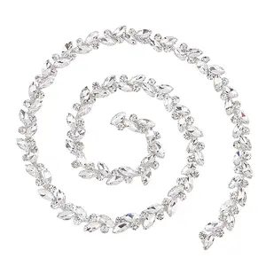 Glass Rhinestone Handmade Beaded Chains
