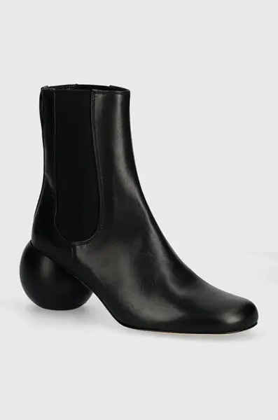 Kožené kotníkové boty Weekend Max Mara ESTE