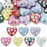 20Pcs UV Plating Iridescent Acrylic Beads