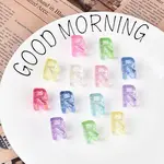 UV Plating Transparent Acrylic European Beads