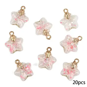 20Pcs Luminous Glass Pendants