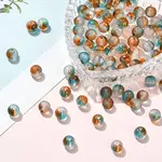 100Pcs Frosted Baking Paint Glass Beads