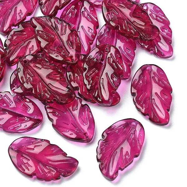 10Pcs Handmade Transparent Czech Lampwork Pendants