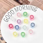 UV Plating Transparent Acrylic European Beads