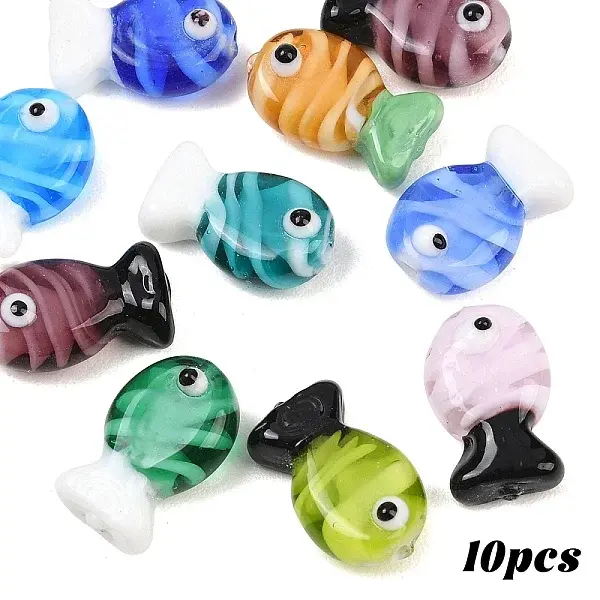 10Pcs Handmade Lampwork Beads
