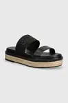 Pantofle Calvin Klein WEDGE SLIDE HE