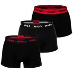 HUGO Boxerky  červená / čierna / biela