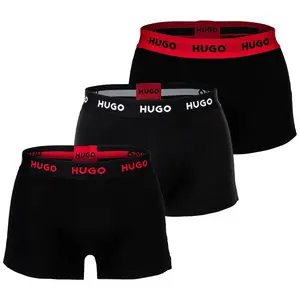 HUGO Boxerky  červená / čierna / biela