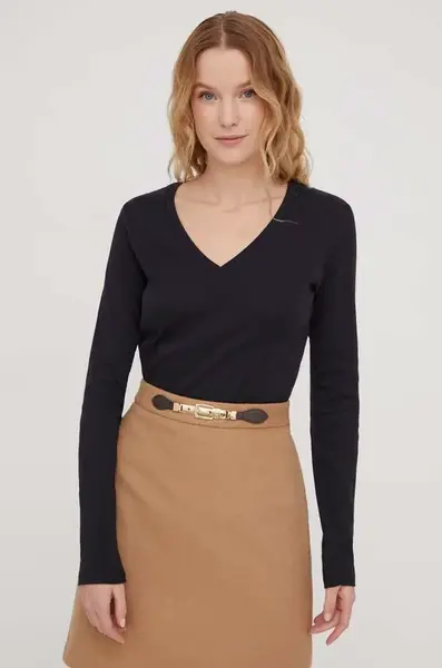 Bavlněné tričko s dlouhým rukávem United Colors of Benetton