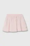 Dětská bavlněná sukně Pepe Jeans NERY růžová barva, mini
