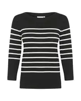 Kaffe Sveter 'KALizza'  čierna / biela