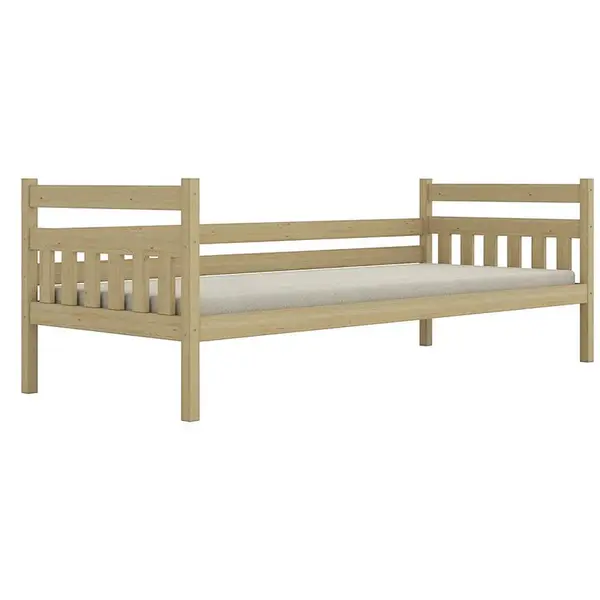 Posteľ Dawid štandard 80x200 prírodná, lakovaná