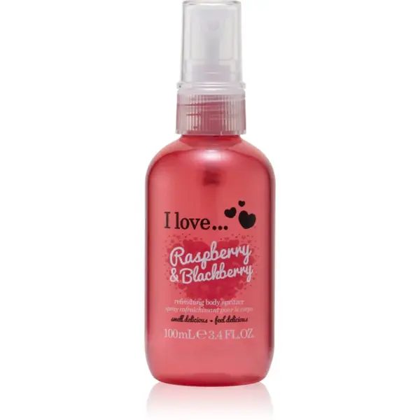 I Love Raspberry & Blackberry osvěžující tělový sprej 100 ml
