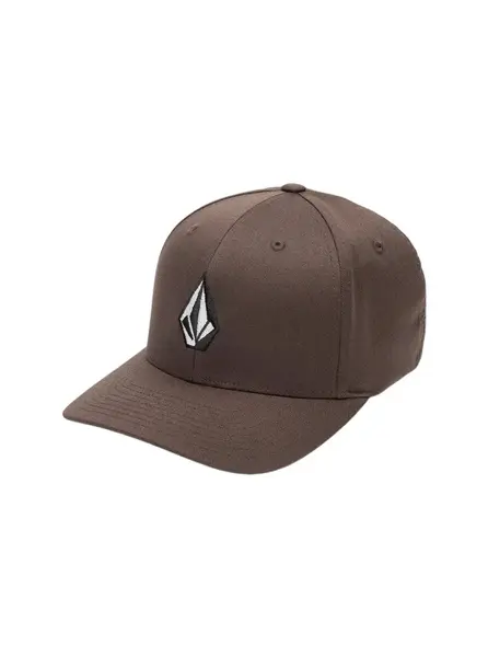 Volcom kšiltovka Full Stone Flexfit Hat Wren | Hnědá | Velikost L/XL | 100% bavlna