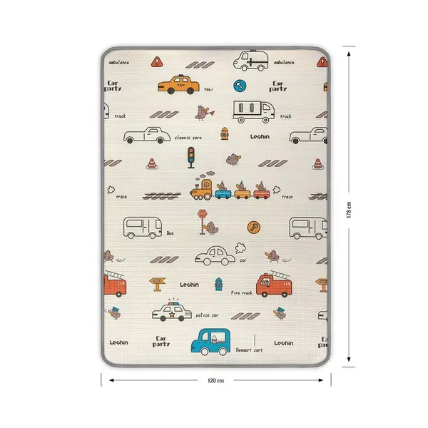 Obojstranná penová podložka Milly Mally Kinder City 178x120 cm , 20C59006