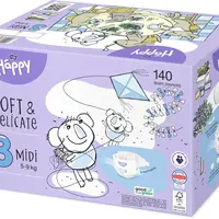 BELLA Baby HAPPY Soft&Delicate Midi Box 2 x 70 ks