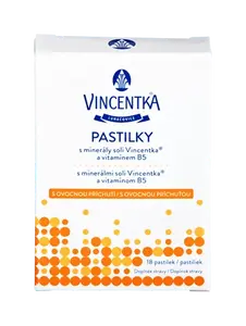 VINCENTKA pastilky ovocné 18 pastilek