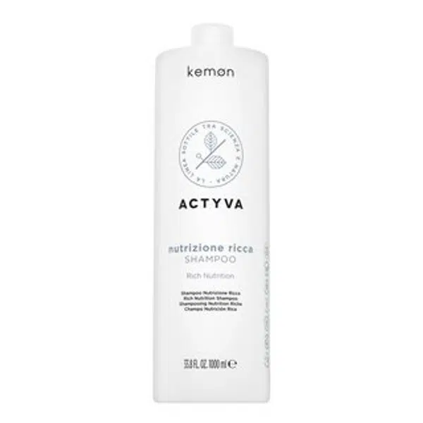Kemon Actyva Nutrizione Rich Shampoo vyživující šampon pro velmi suché vlasy 1000 ml