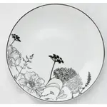 Mělký talíř Luna Black Flower, 27 cm