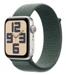 APPLE Watch SE (2024) 40mm Hvězdně bílý hliník s jezerně zeleným provlékacím řemínkem