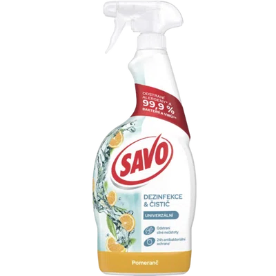 SAVO dezinfekční a čisticí sprej Pomeranč 700 ml