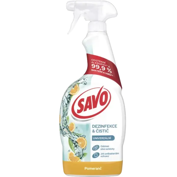 SAVO dezinfekční a čisticí sprej Pomeranč 700 ml