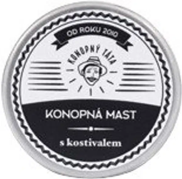 KONOPNÝ TÁTA Cestovní konopná mast s kostivalem 15 ml