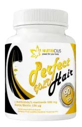 NUTRICIUS Perfect HAIR gold methionin 500 mg+biotin100 ug 90 tablet