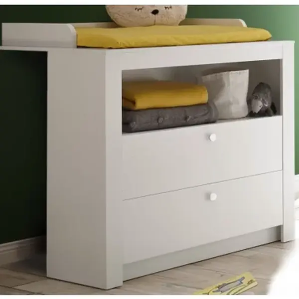 Komoda s přebalovacím pultem Paula, bílá