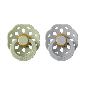 Bibs Boheme přírodní kaučuk 2ks sage cloud