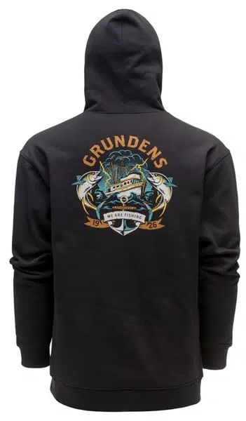 Grundéns mikina displacement dwr hoodie tuna tattoo black - xxl