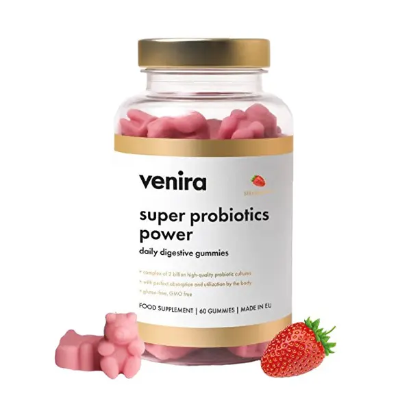 Venira Super probiotics power - daily digestive gummies - jahoda 60 ks