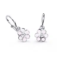 Cutie Jewellery Dětské náušnice z bílého zlata C1737-10-X-2 růžová